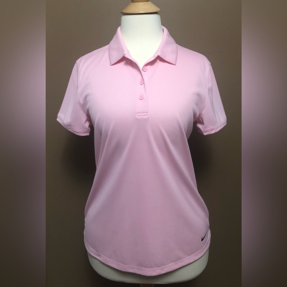 NEW NIKE Light Pink Short Sleeve Sports Polo